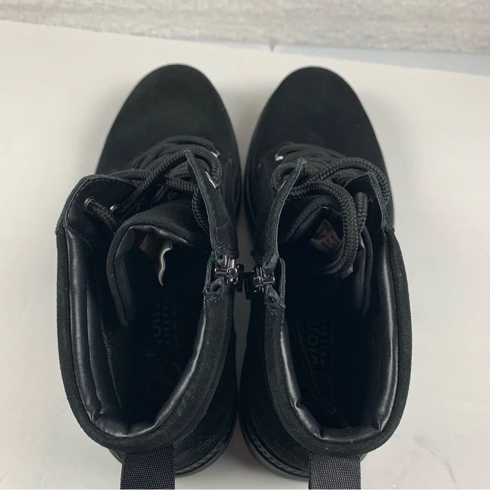 Blondo Dean Waterproof Boots Lace Up Black‎ Suede Size 10.5 NWOB 7150